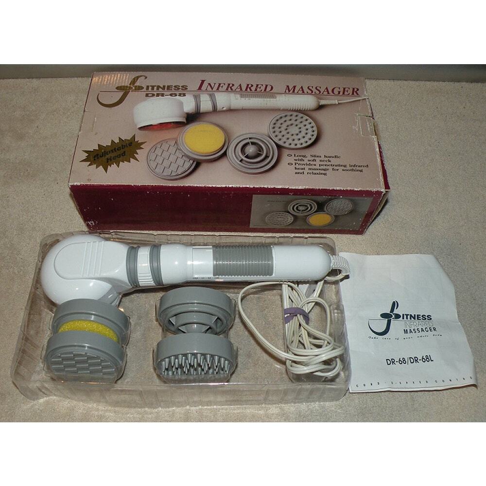 Fitness Infrared Massager Model DR-68 Handheld White Tested Working Original Box